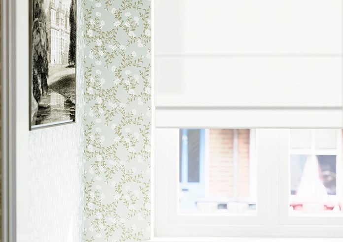 Faux Suede, White - Roman Blind - Image 5